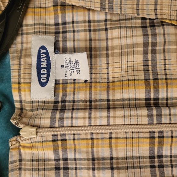 Old Navy Plaid Sleeveless Dress Size 10 - Picture 6 of 8